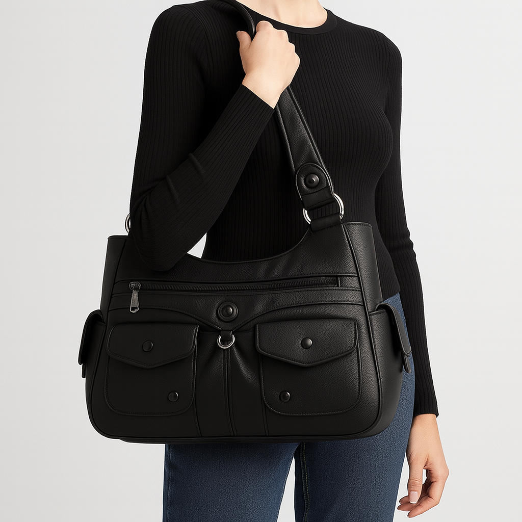 Women’s Shoulder Bag – Faux Leather Tote Bag