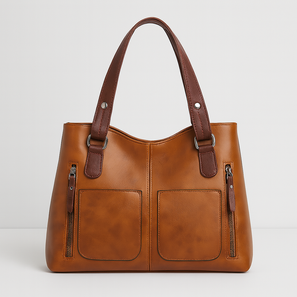 Women’s PU Leather Shoulder Bag – Vintage Design and Durable Build