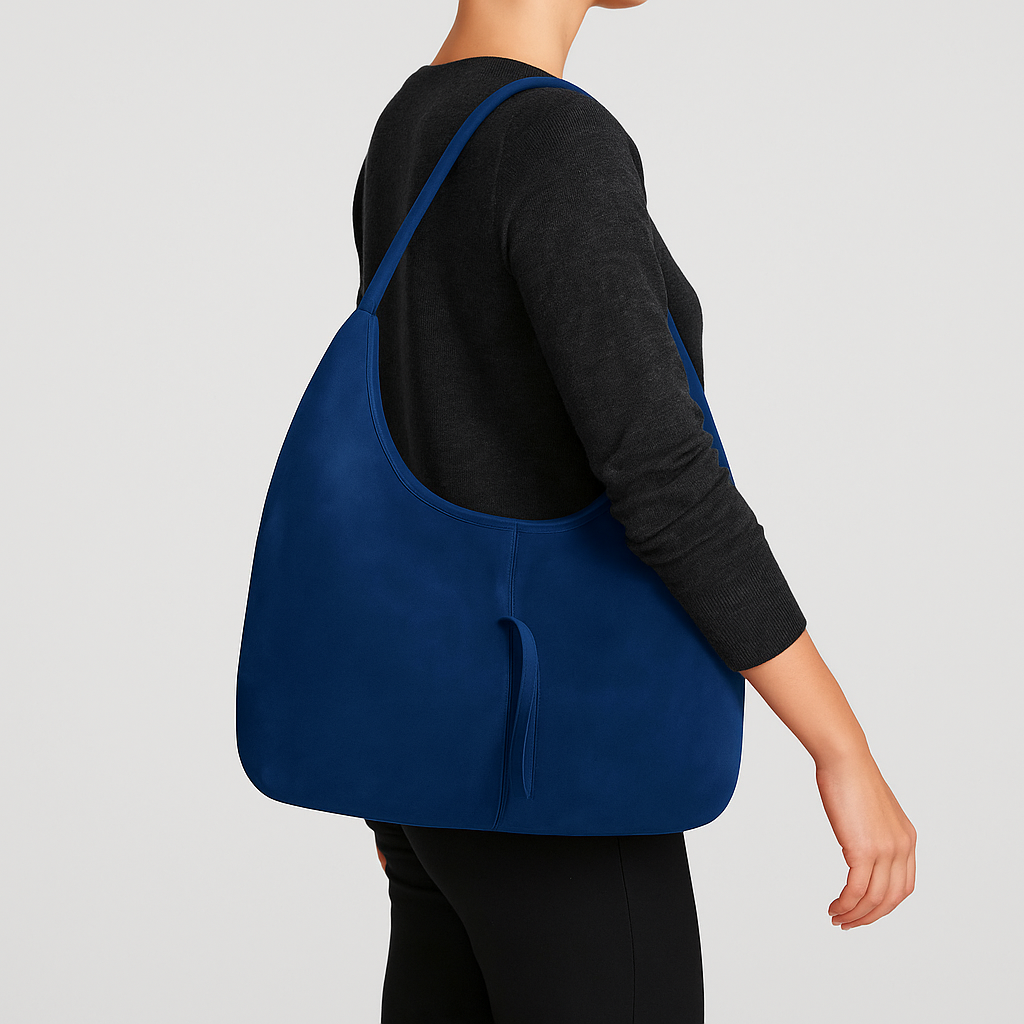 Water-Resistant Vegan Suede Tote Bag