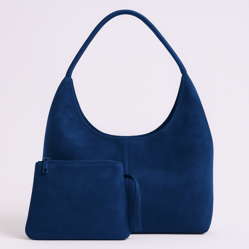 Water-Resistant Vegan Suede Tote Bag