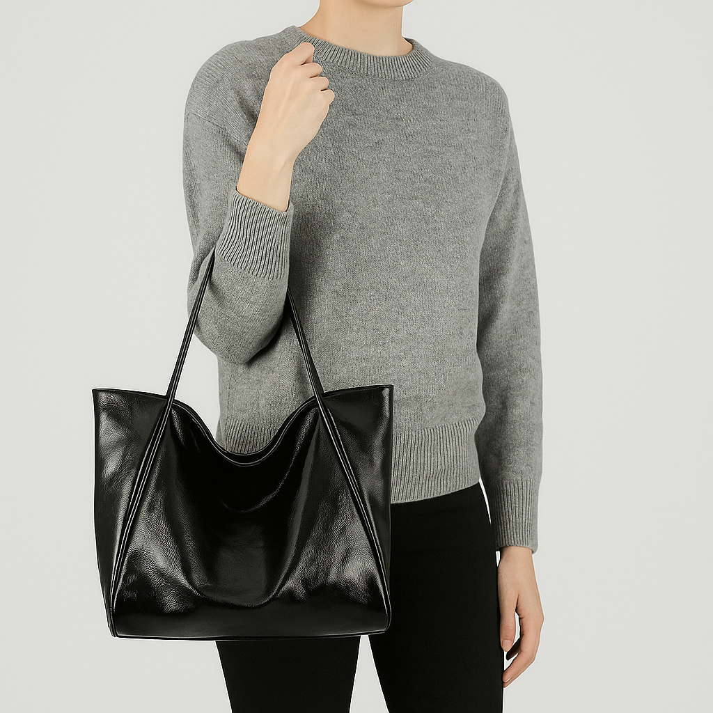 Large Women’s Leather Shoulder Bag – Handbag