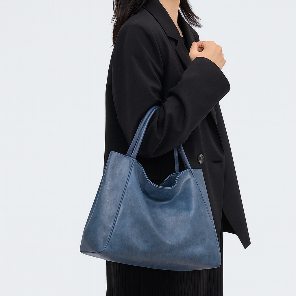 Large Women’s Leather Shoulder Bag – Handbag