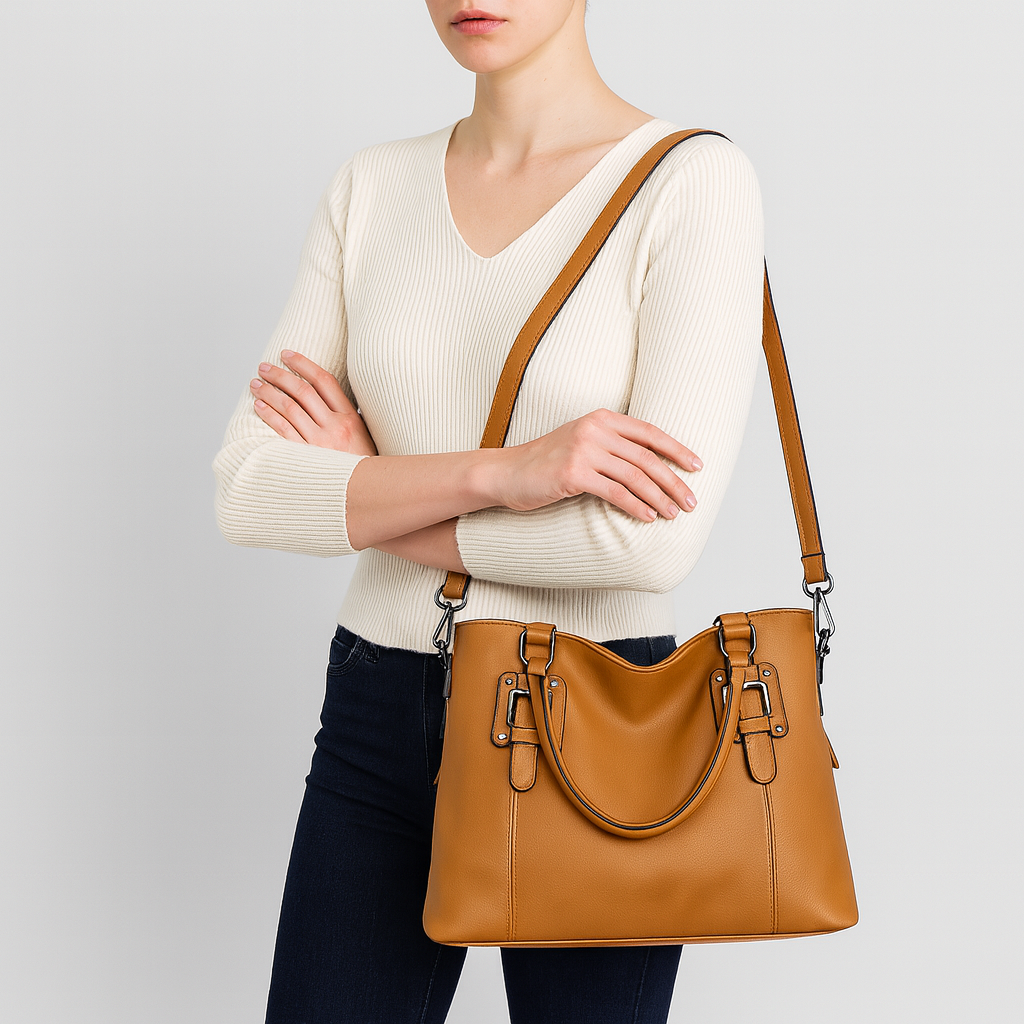 Women’s Shoulder Bag – Faux Leather Everyday Bag