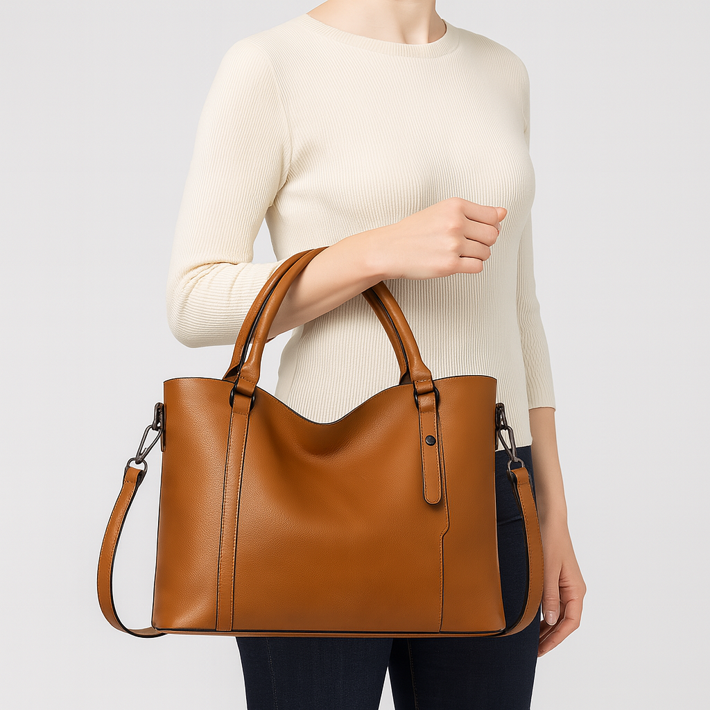 Women’s Shoulder Bag – Vintage Design in PU Leather