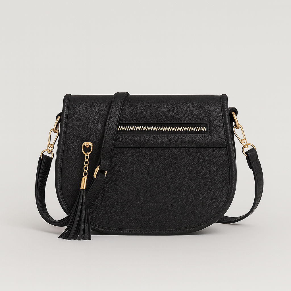 Women’s Shoulder Bag – Faux Leather Saddle Bag