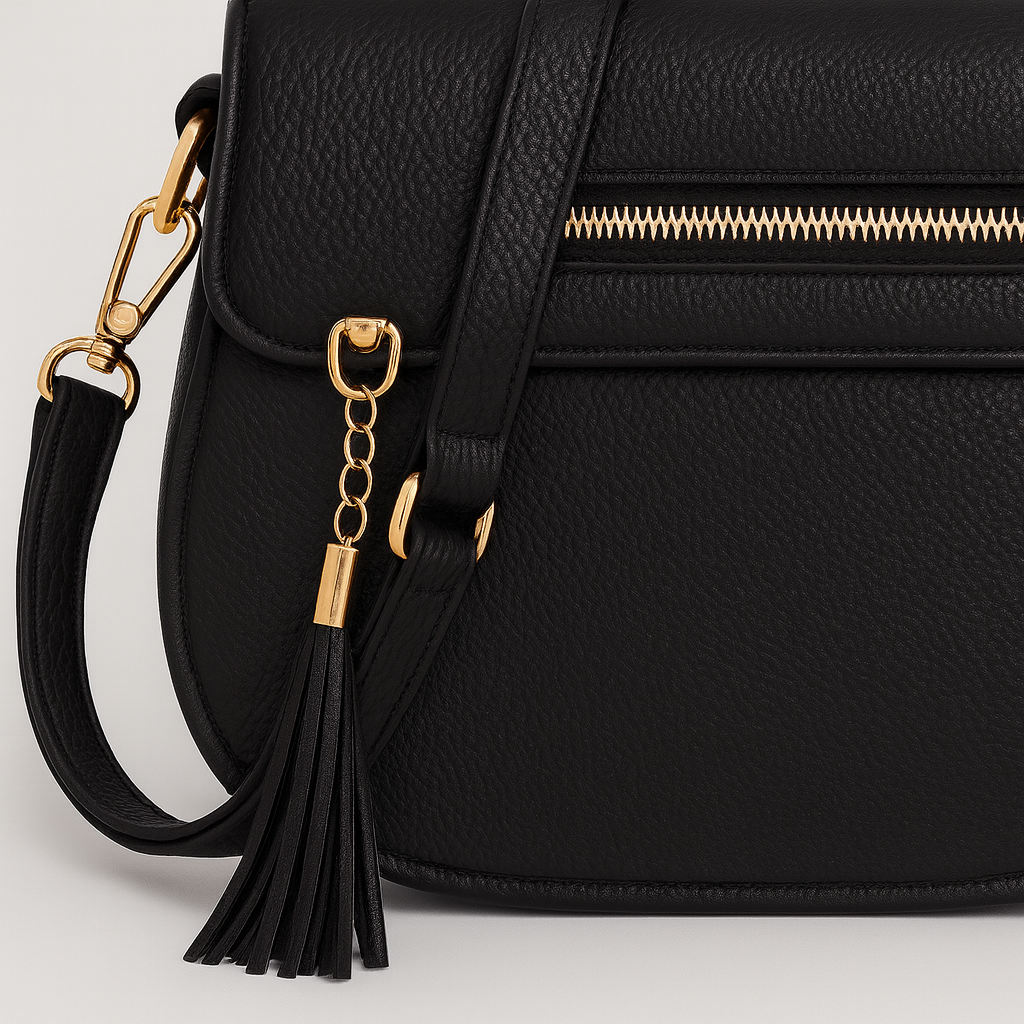 Women’s Shoulder Bag – Faux Leather Saddle Bag